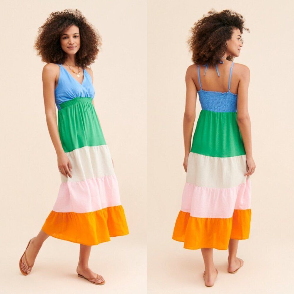 Anthropologie Vilagallo Kally Midi Dress Size 2 NWOT $190